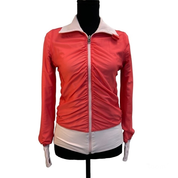 LULULEMON light pink coral pink reversible jacket Sz 4 - Picture 8 of 9